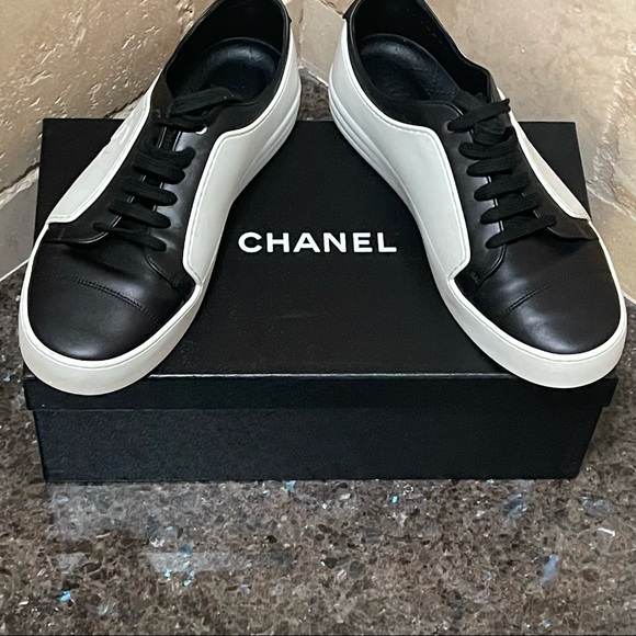 Chanel Pre-Fall 2017 mens leather sneakers - Picture 15 of 16